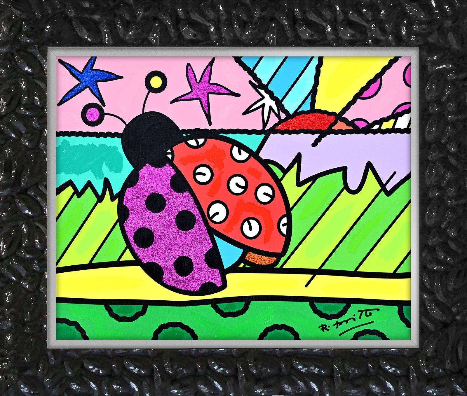 Lady Bug - Mixed Media Original