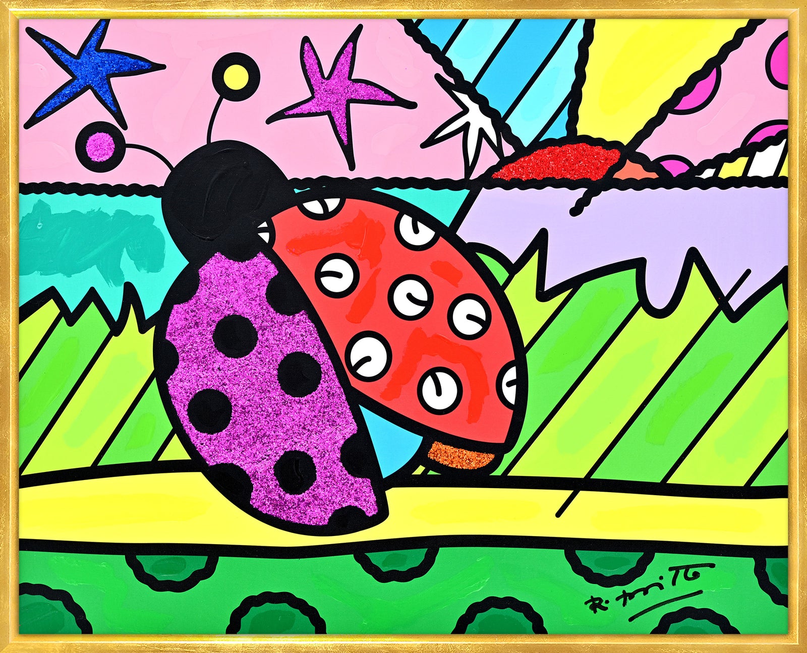 Lady Bug - Mixed Media Original