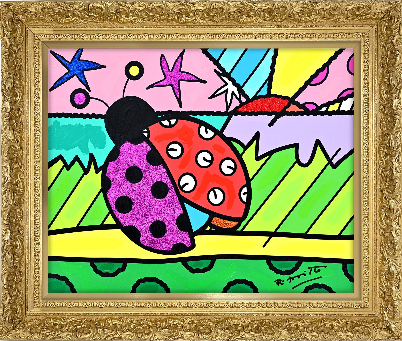 Lady Bug - Mixed Media Original