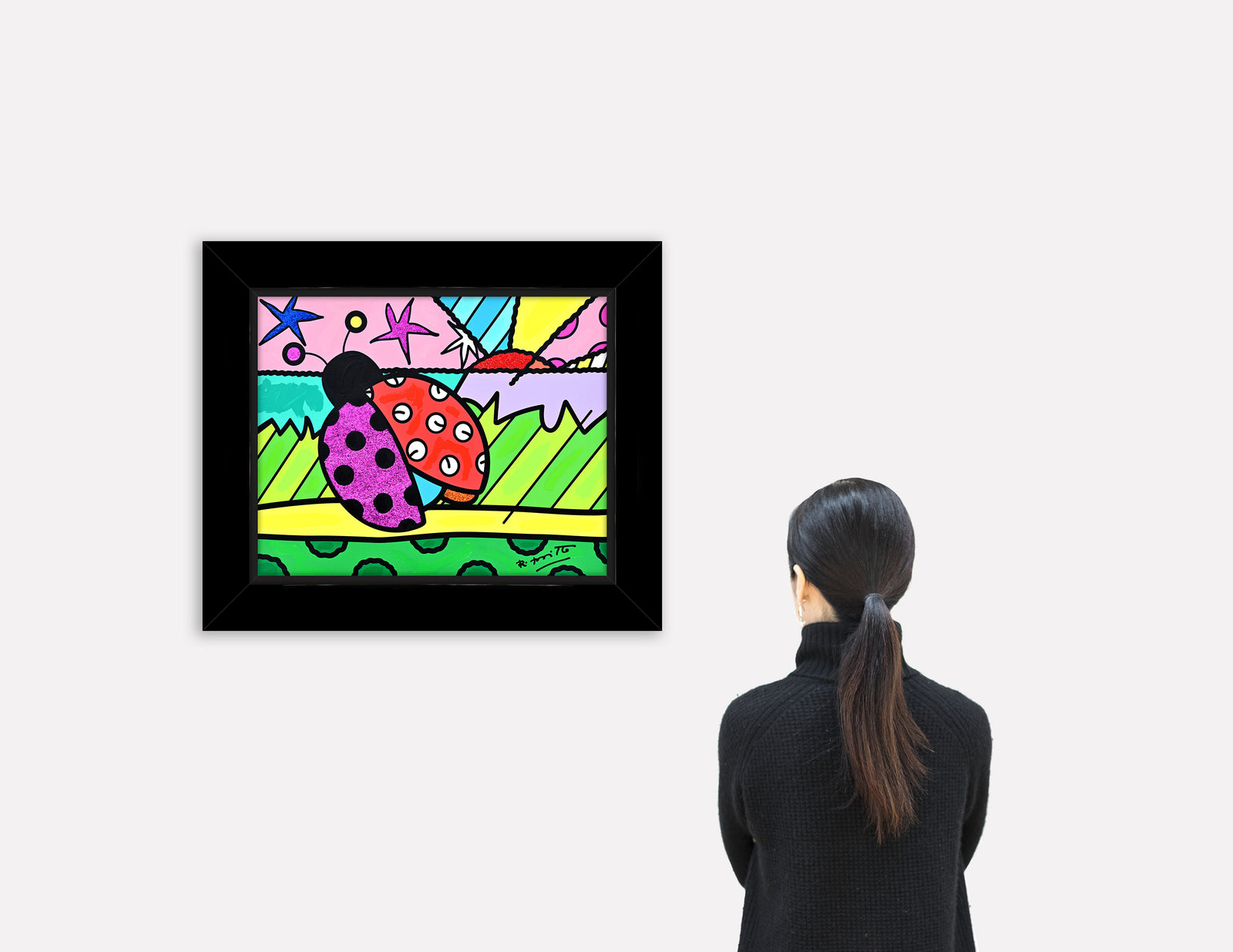 Lady Bug - Mixed Media Original