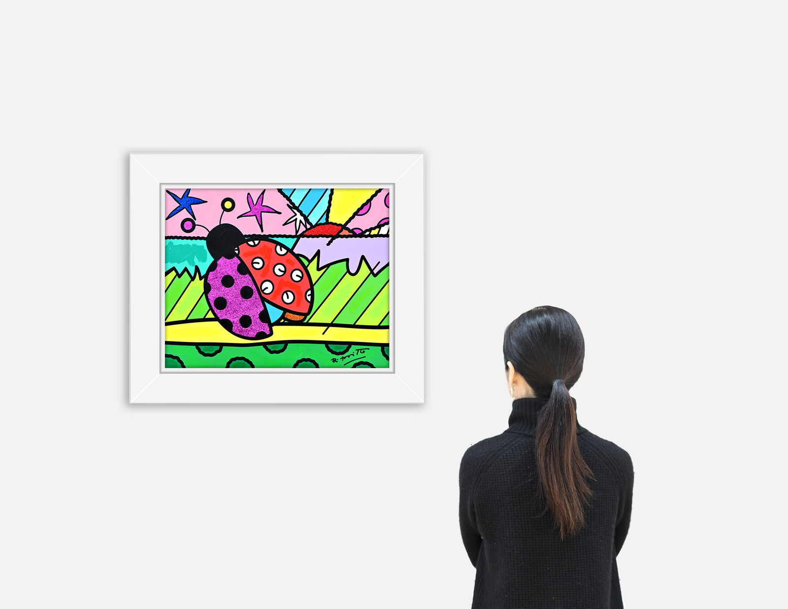 Lady Bug - Mixed Media Original