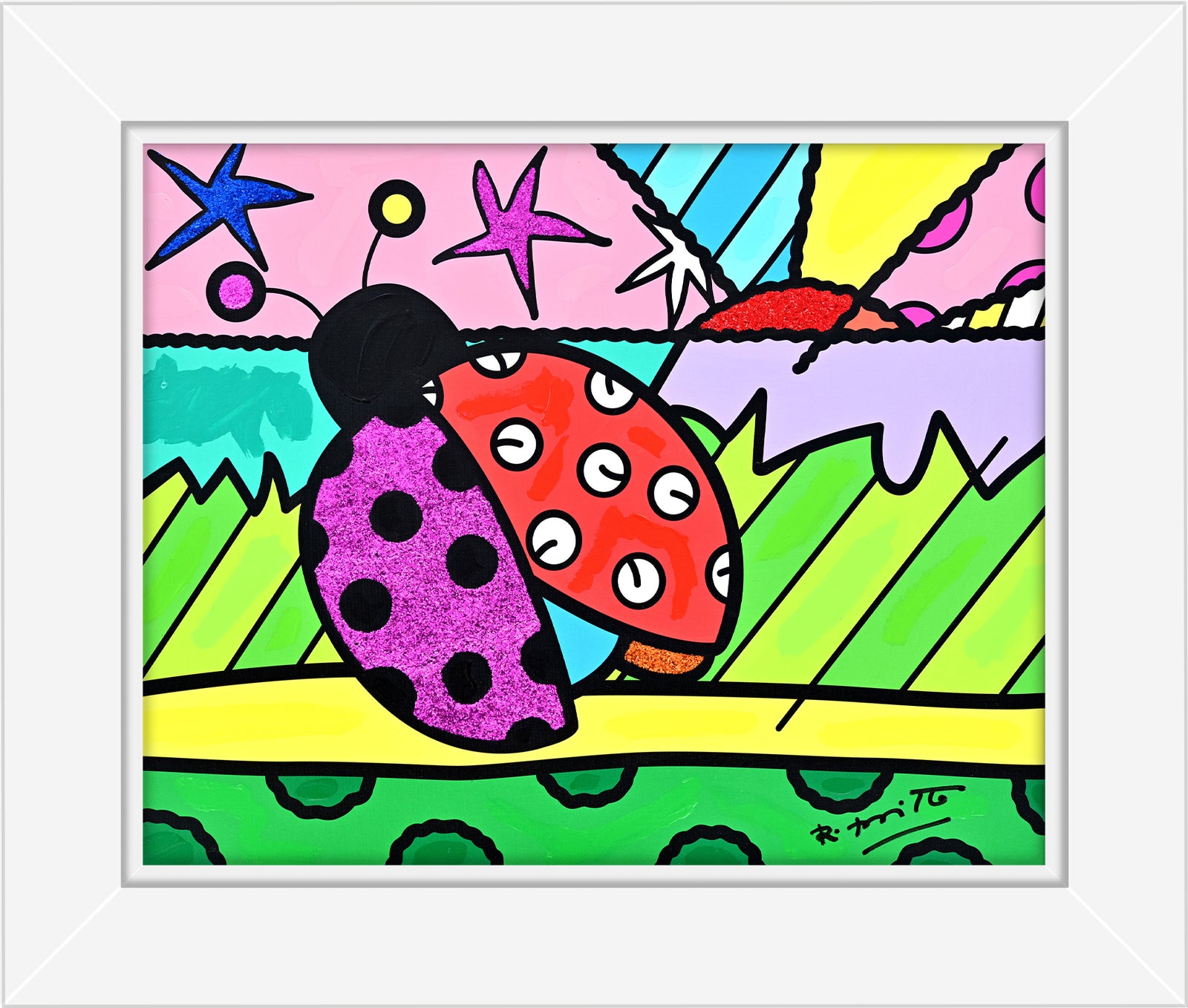 Lady Bug - Mixed Media Original