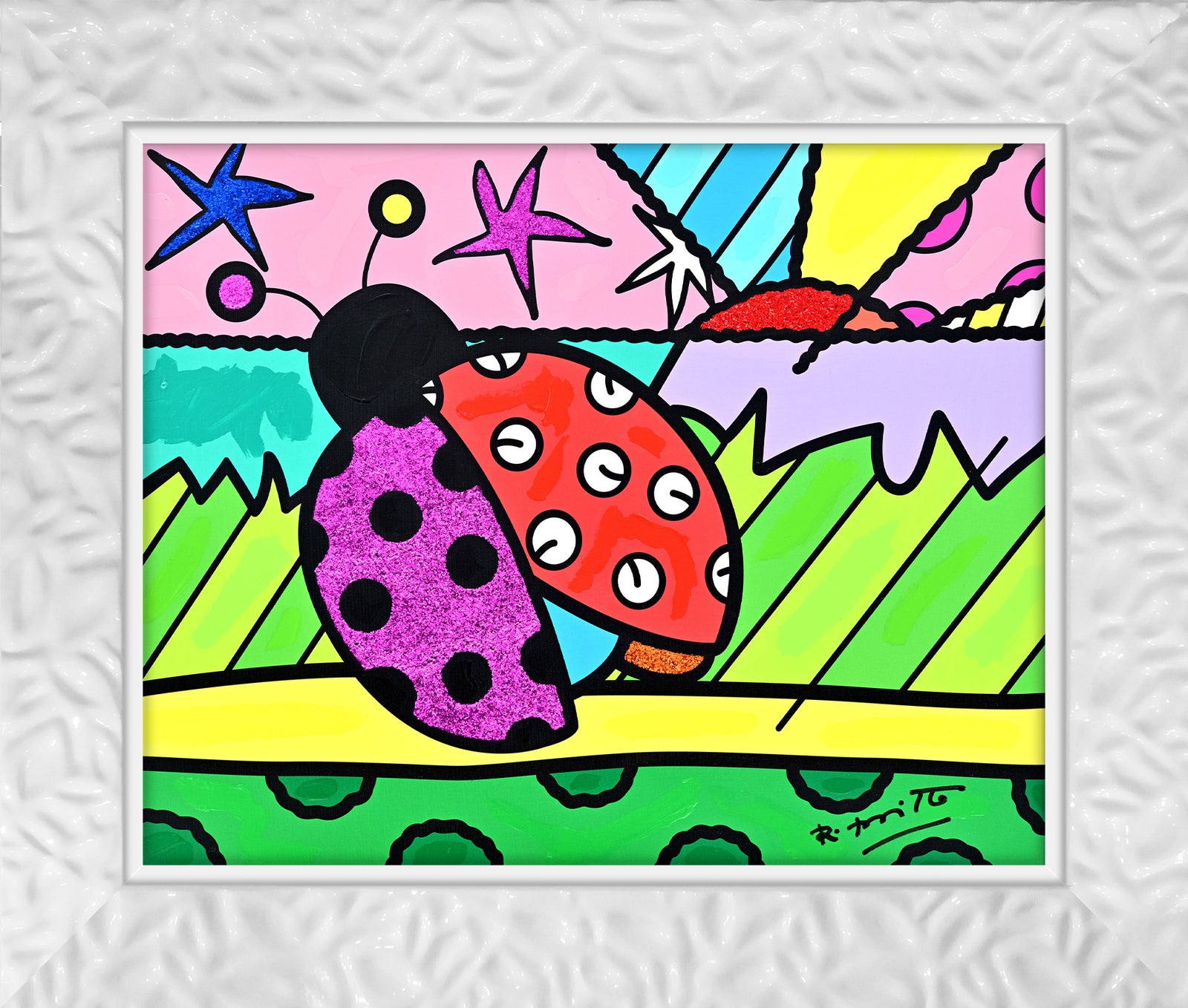 Lady Bug - Mixed Media Original
