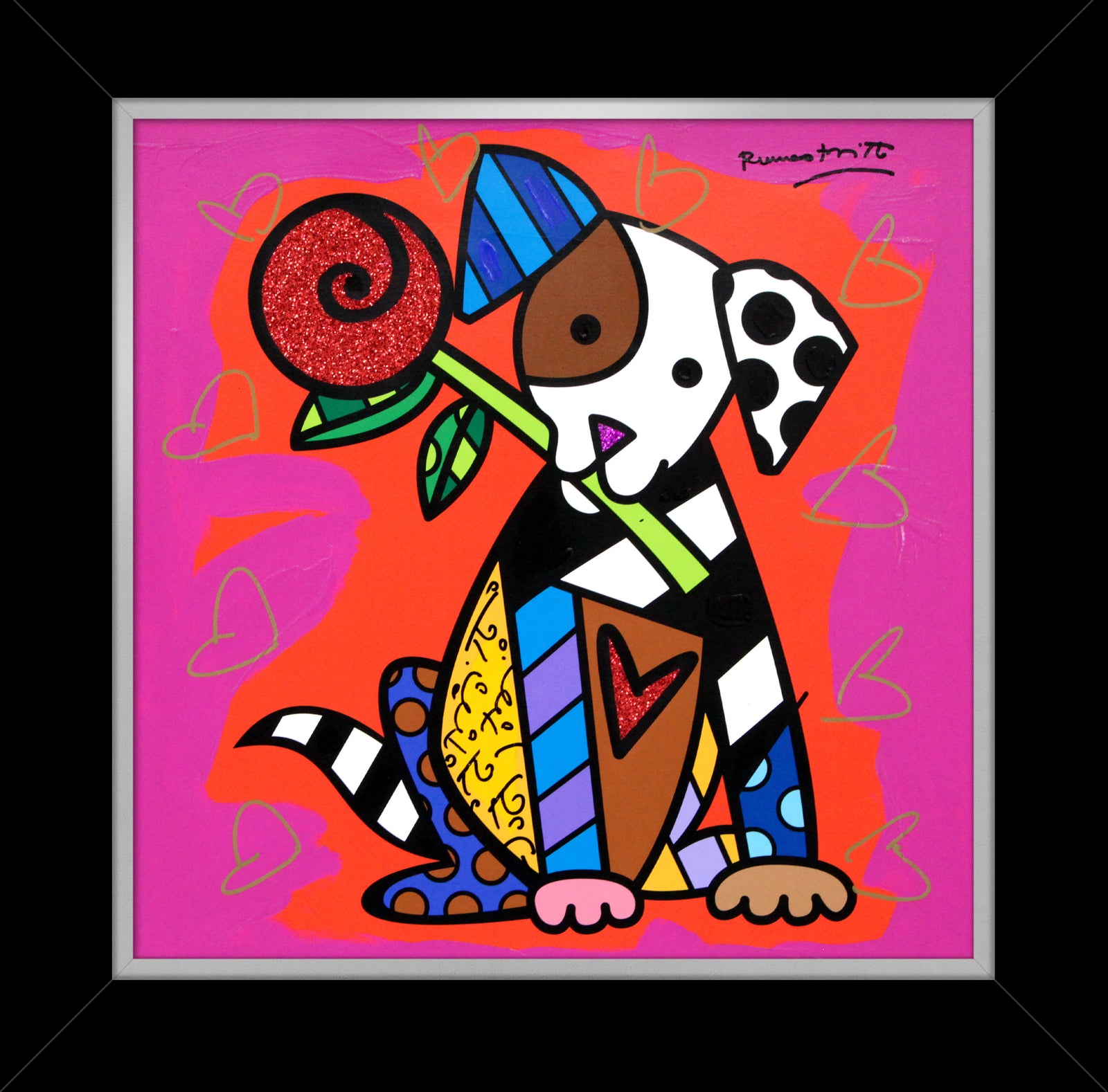 PUPPY LOVE - Mixed Media Original