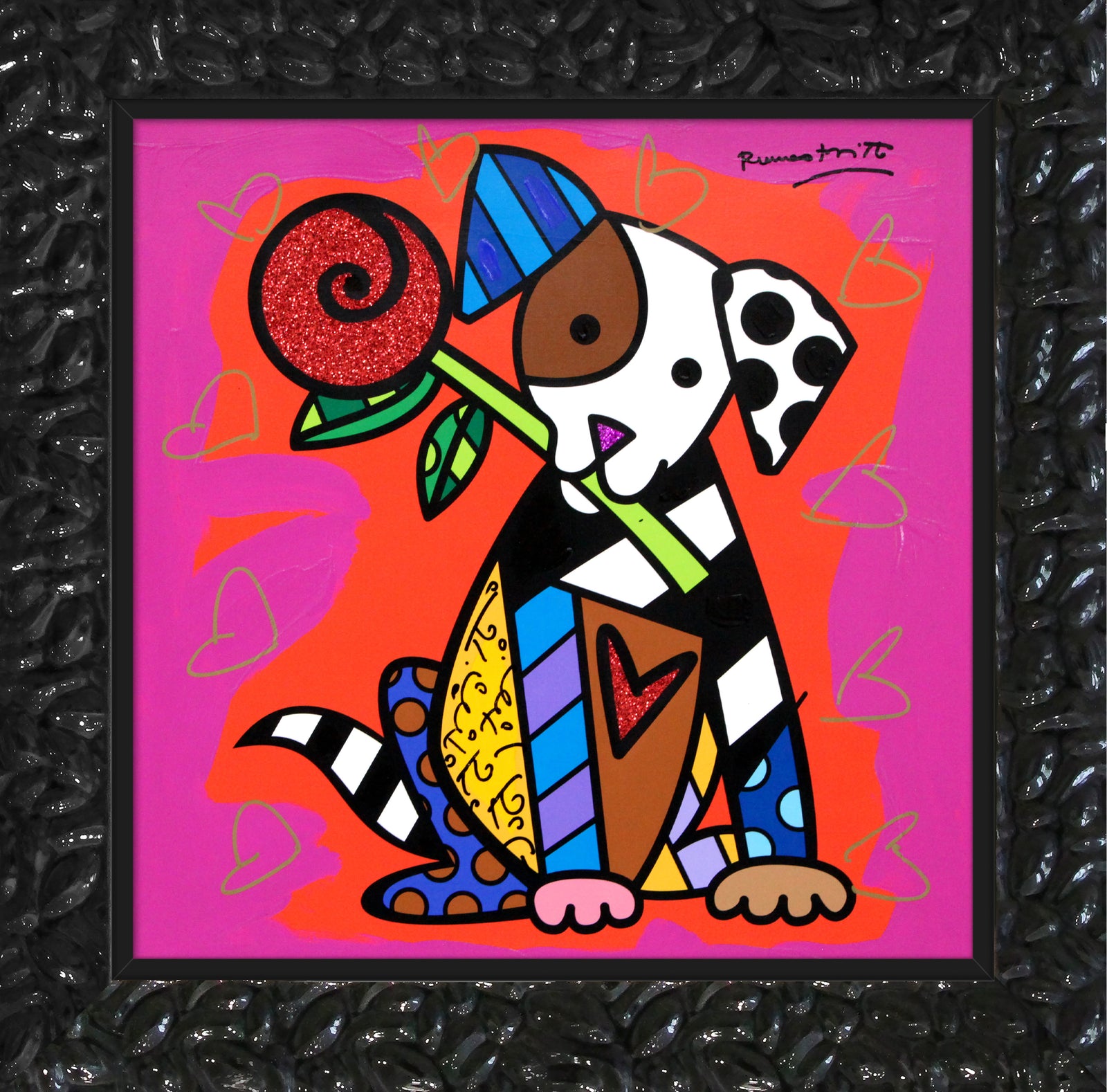 PUPPY LOVE - Mixed Media Original