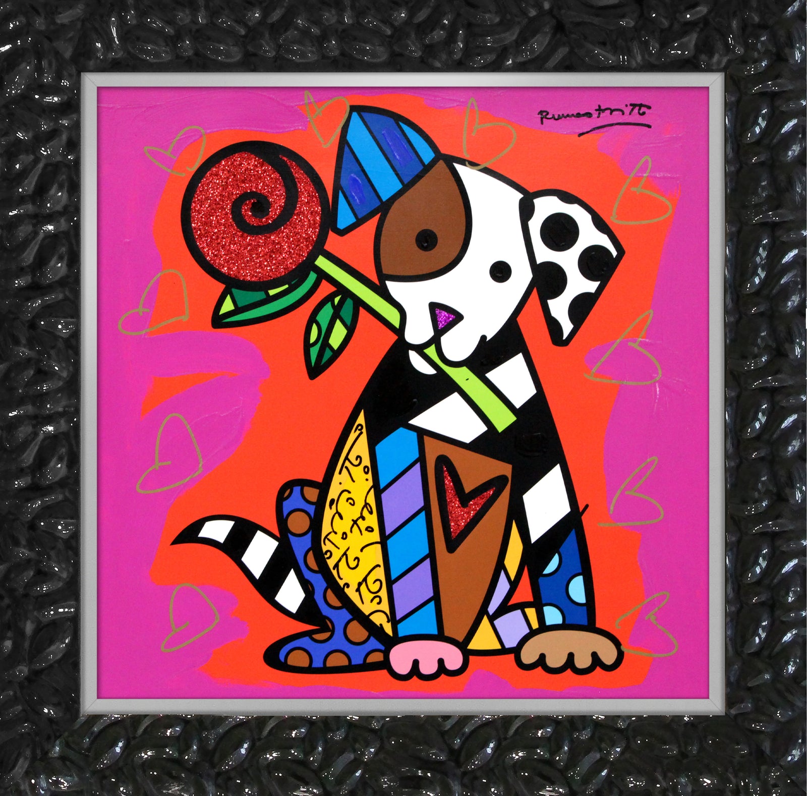 PUPPY LOVE - Mixed Media Original