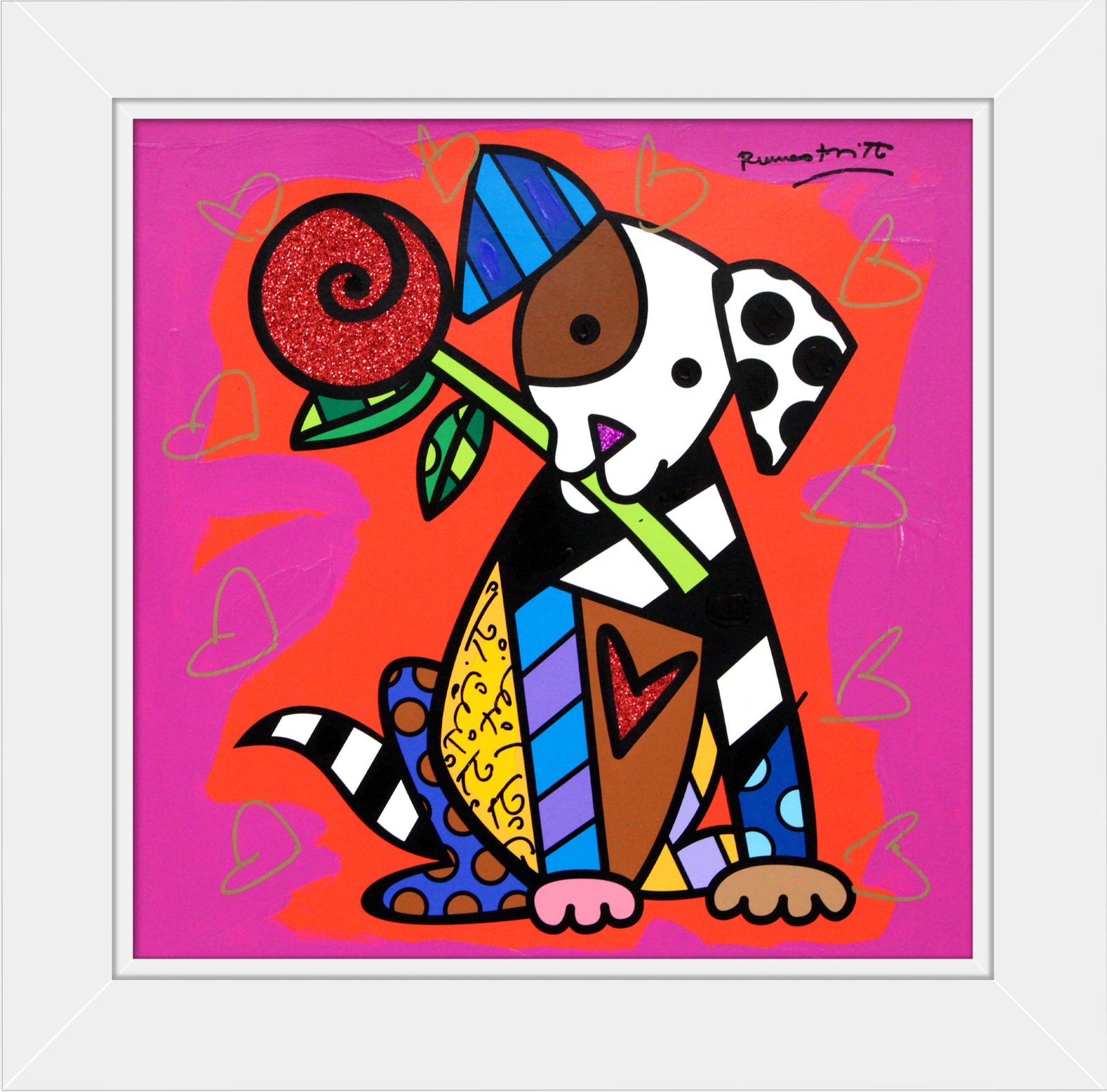 PUPPY LOVE - Mixed Media Original