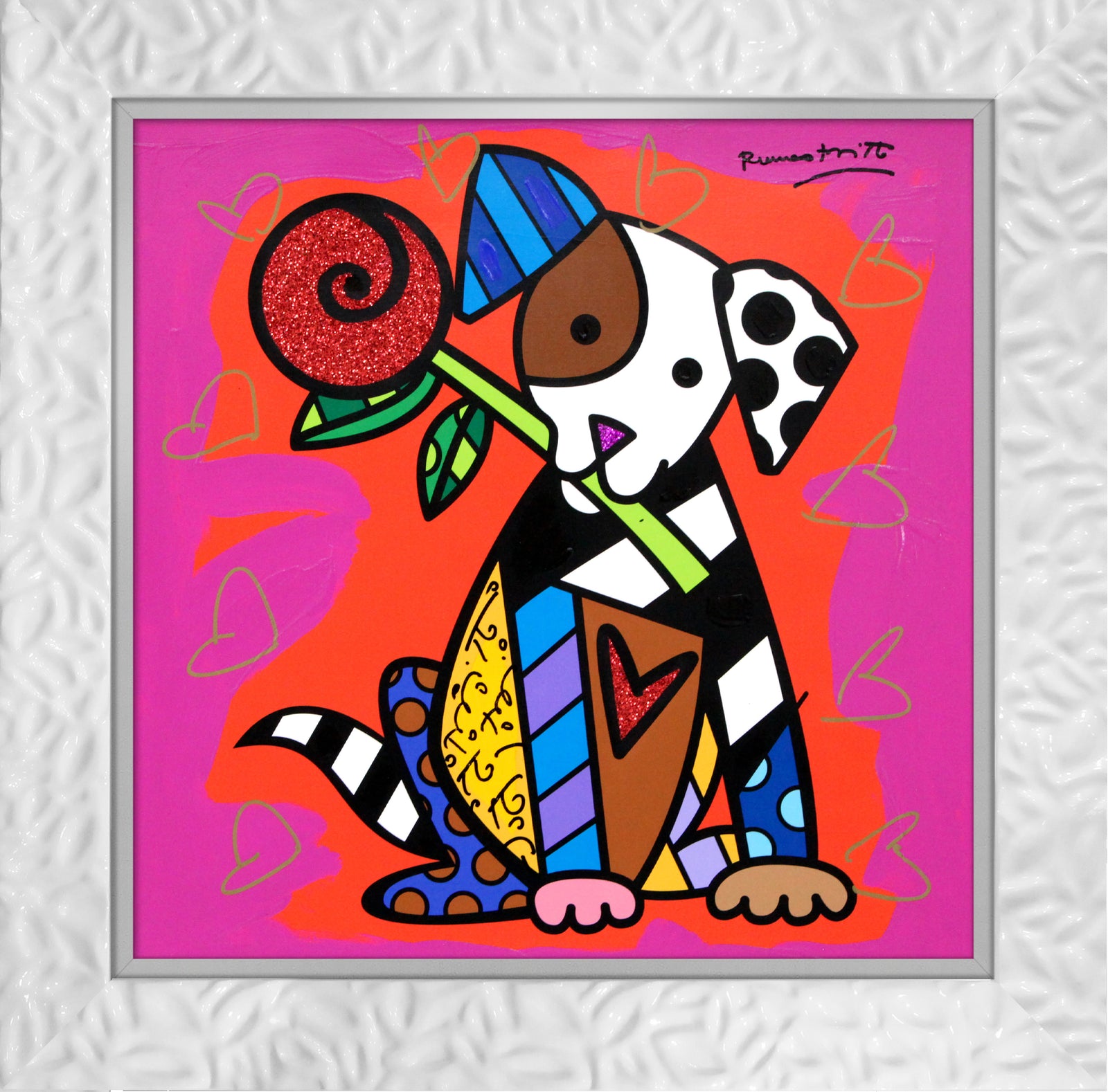 PUPPY LOVE - Mixed Media Original