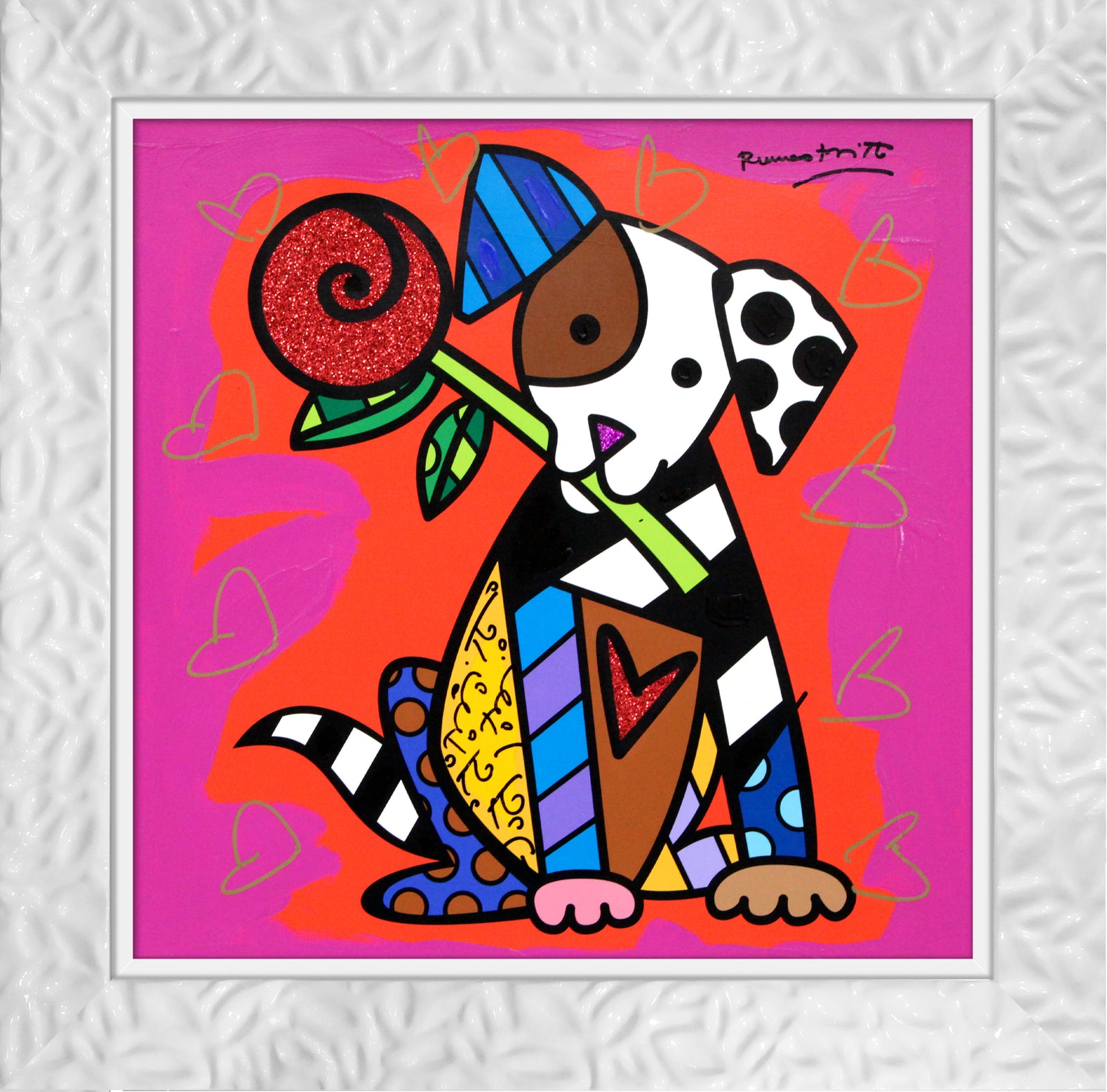 PUPPY LOVE - Mixed Media Original