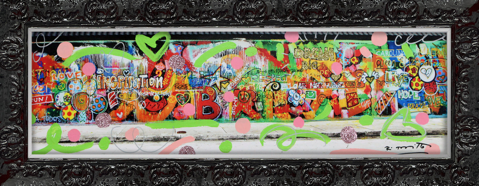 modern pop art studio mixed media original vibrant home decor