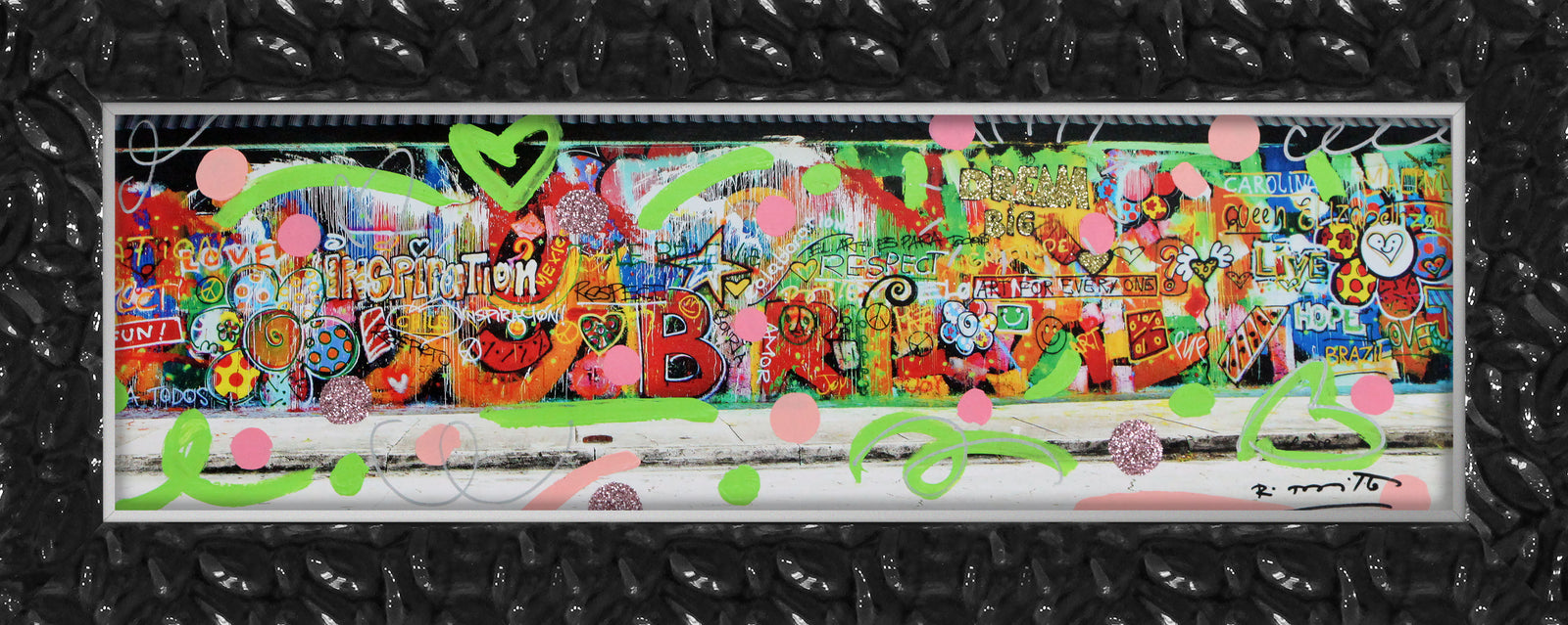 studio mixed media original artistic colorful design collectible