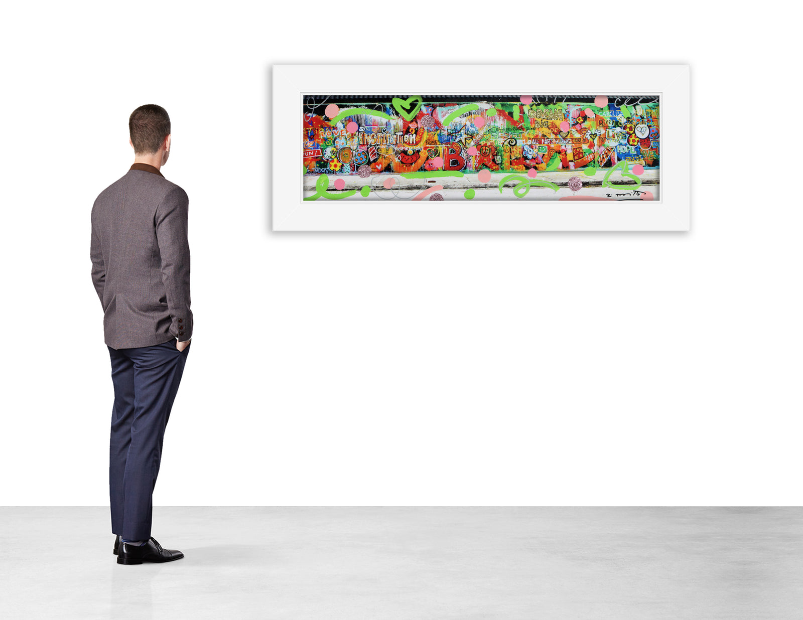 studio mixed media original artistic colorful design collectible