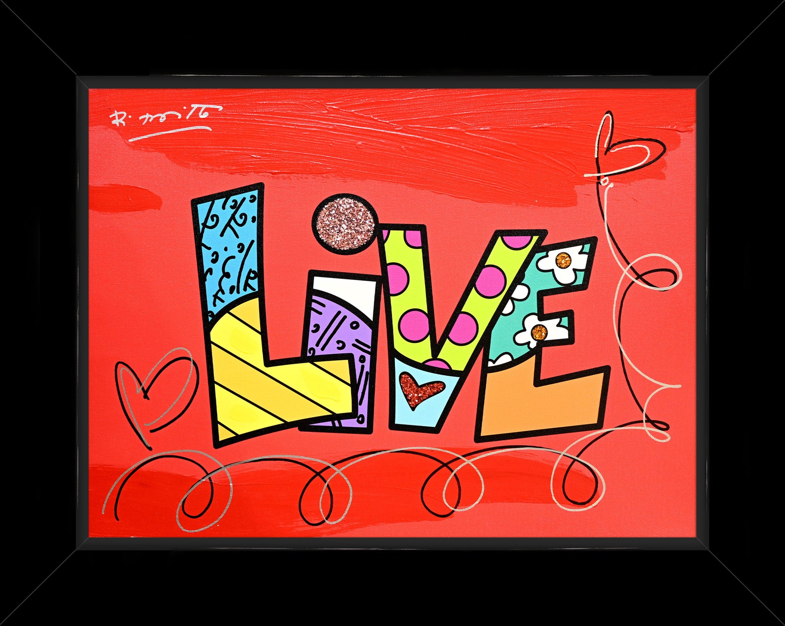 LIVE (WORD) - Mixed Media Original