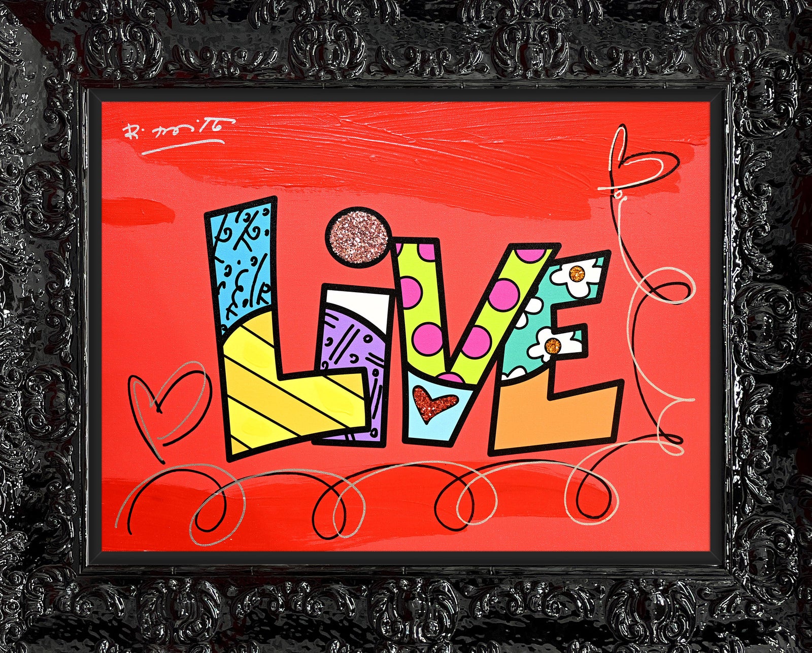 LIVE (WORD) - Mixed Media Original
