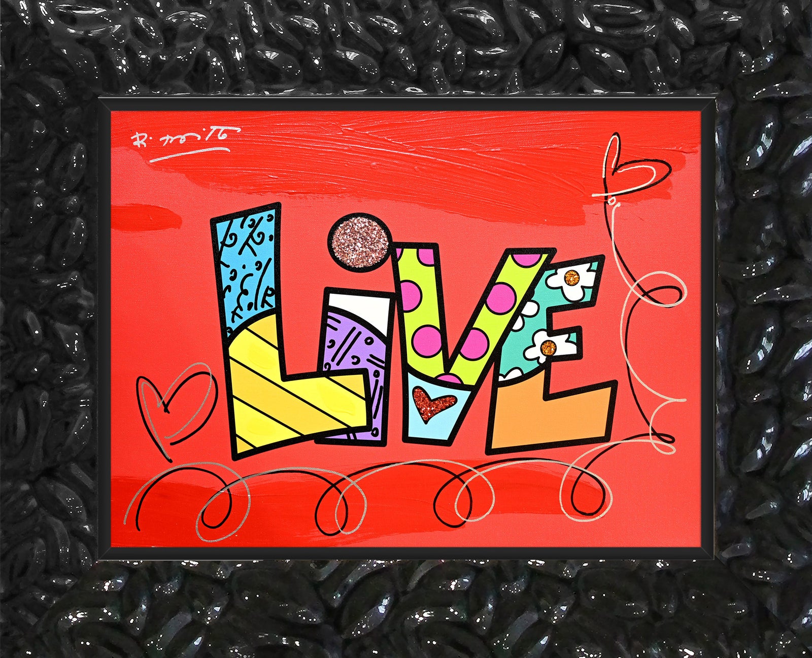 LIVE (WORD) - Mixed Media Original