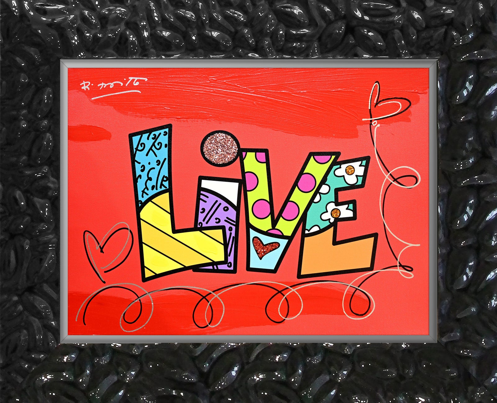 LIVE (WORD) - Mixed Media Original