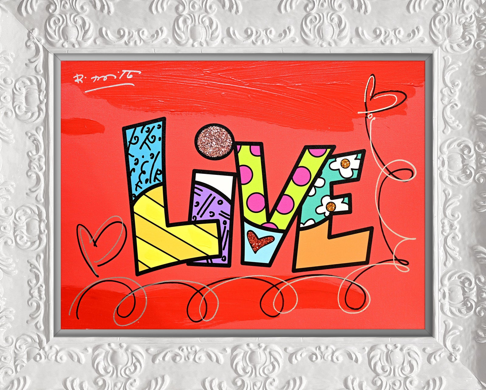 LIVE (WORD) - Mixed Media Original