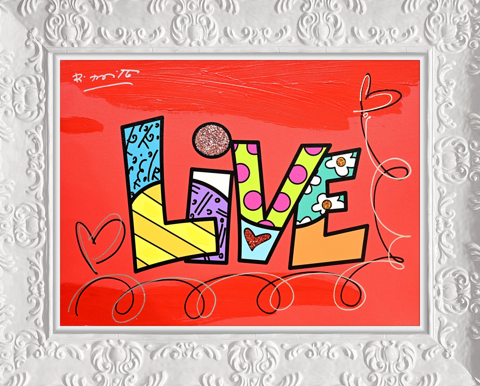 LIVE (WORD) - Mixed Media Original