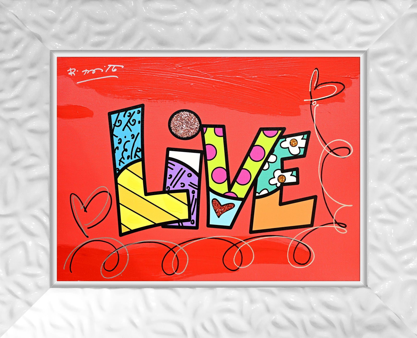 LIVE (WORD) - Mixed Media Original