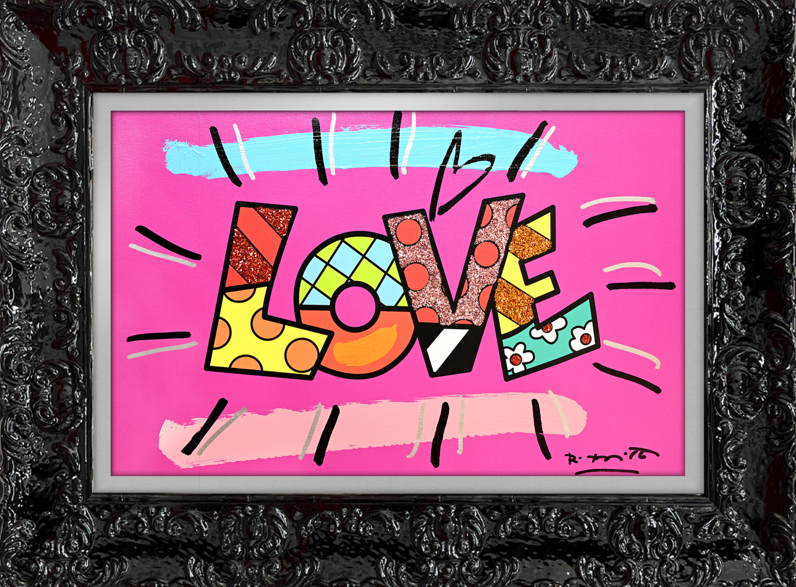 LOVE (WORD) - Mixed Media Original