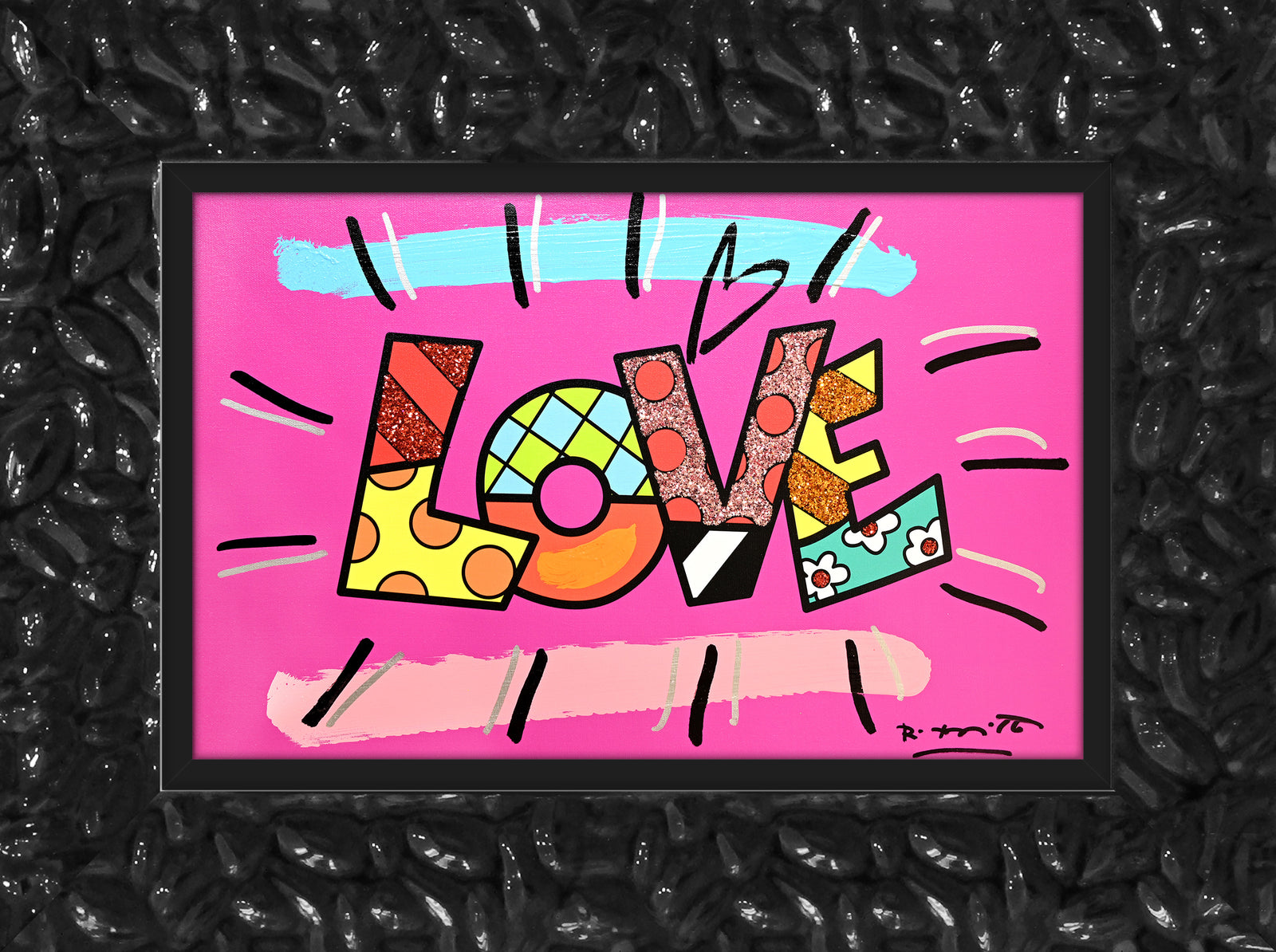LOVE (WORD) - Mixed Media Original