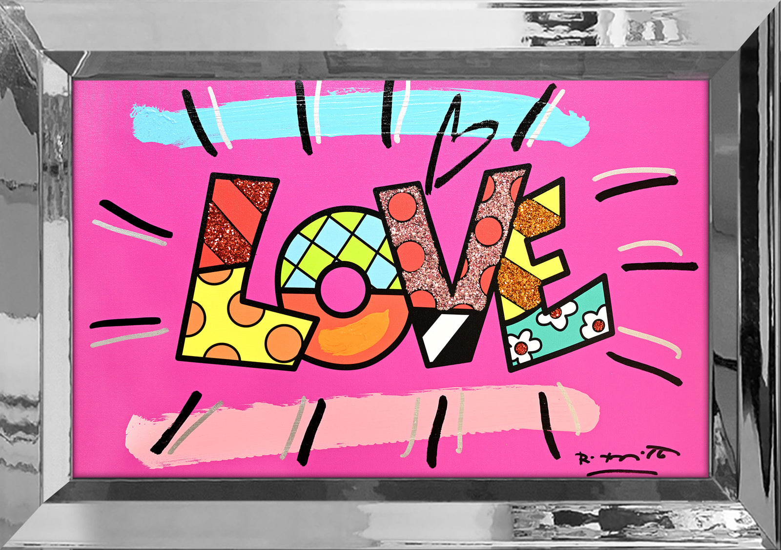 LOVE (WORD) - Mixed Media Original