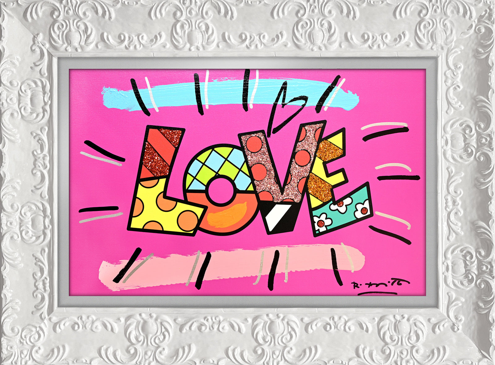 LOVE (WORD) - Mixed Media Original