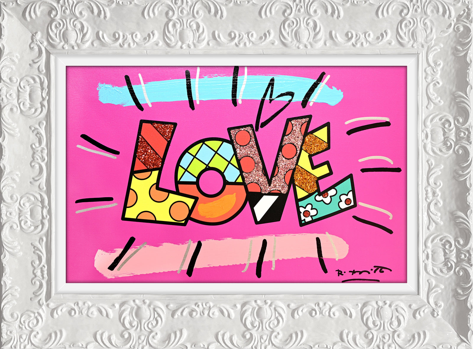 LOVE (WORD) - Mixed Media Original