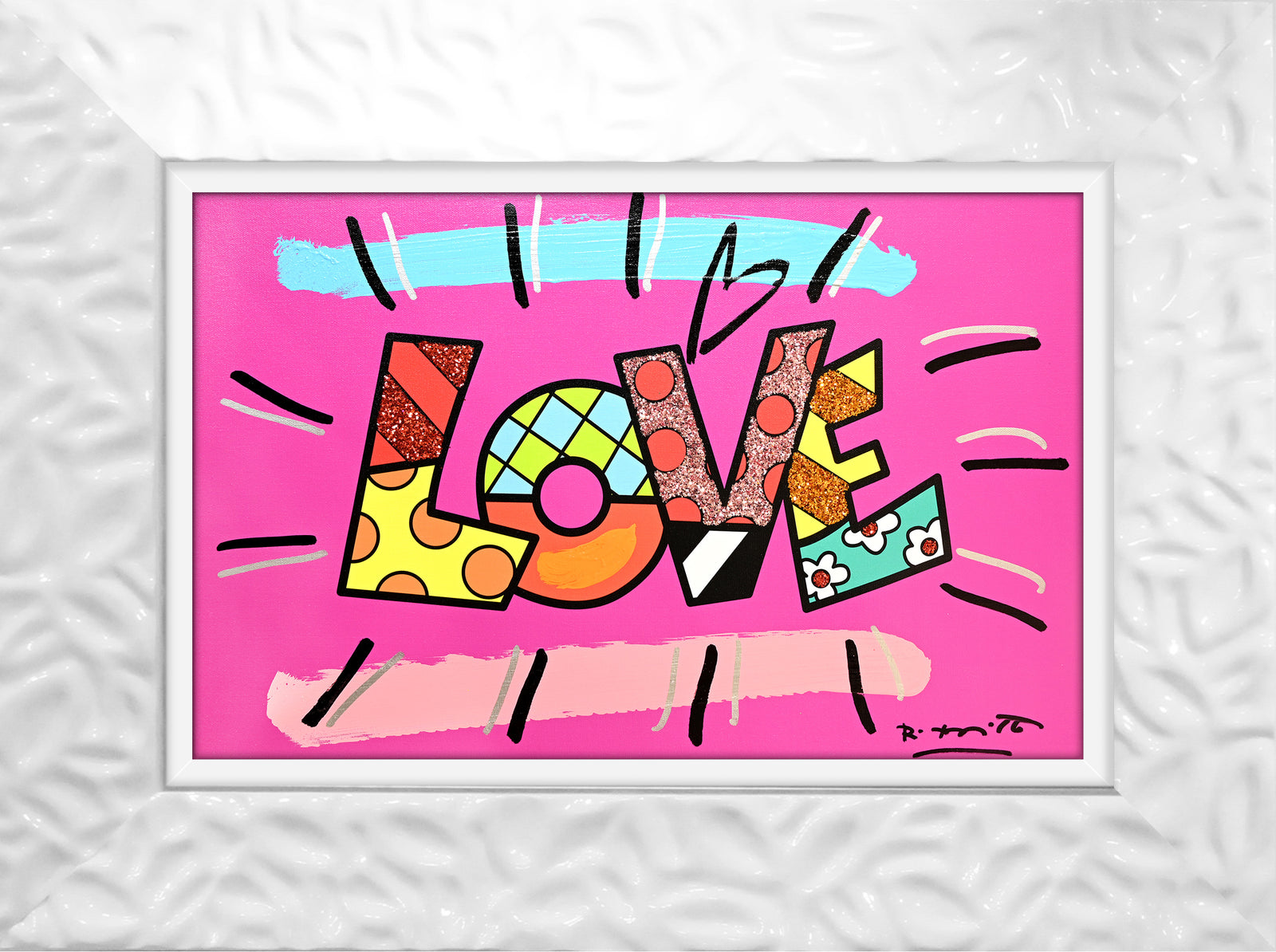 LOVE (WORD) - Mixed Media Original