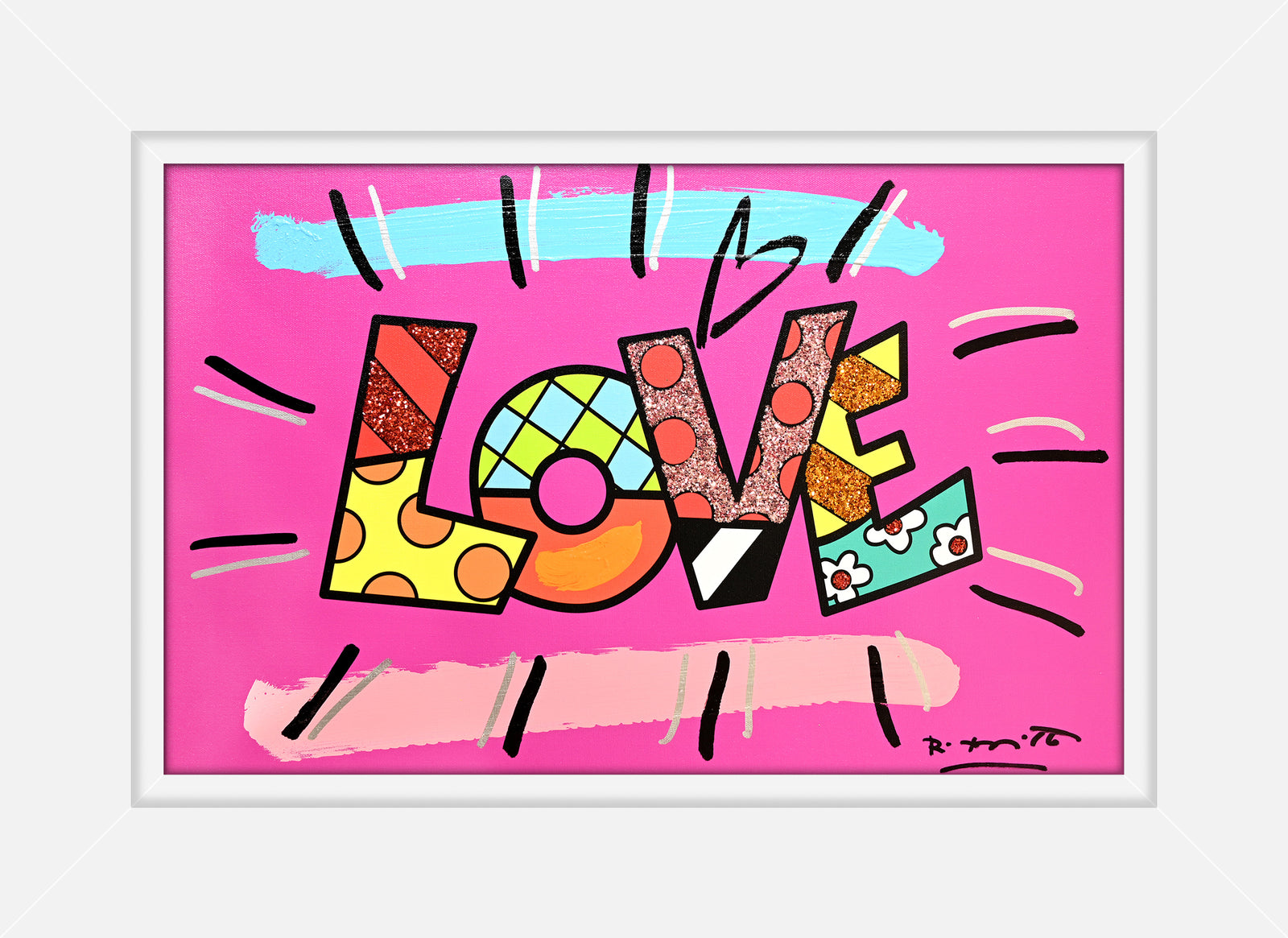 LOVE (WORD) - Mixed Media Original