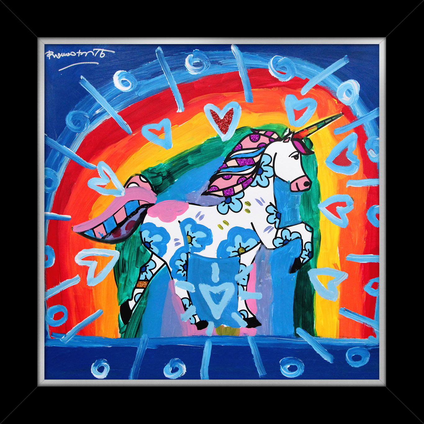 UNICORN - Mixed Media Original