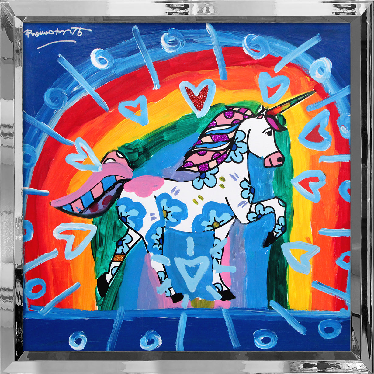 UNICORN - Mixed Media Original