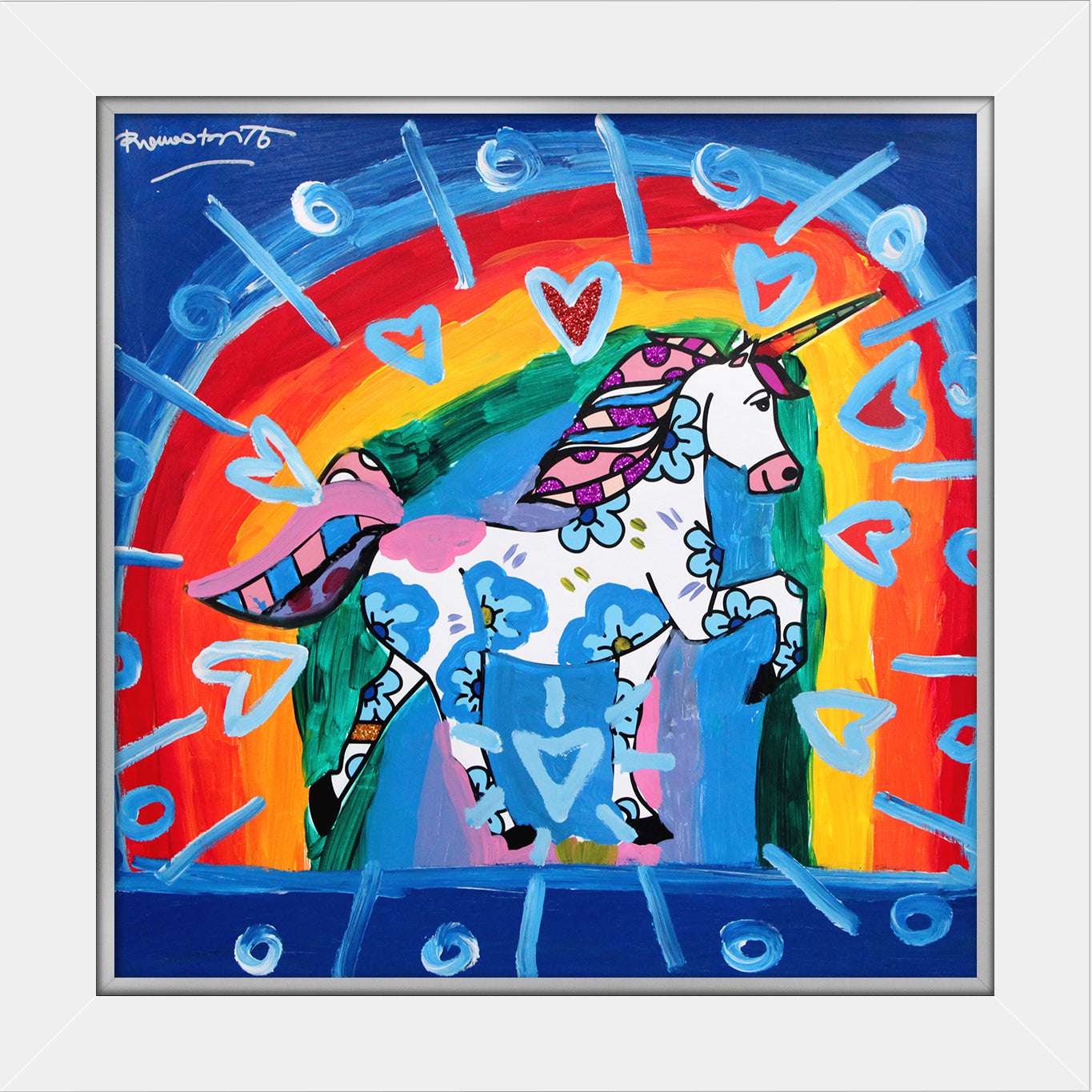 UNICORN - Mixed Media Original