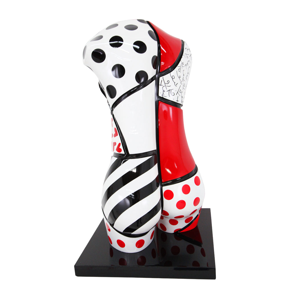 modern pop art classic red torso limited edition vibrant home decor
