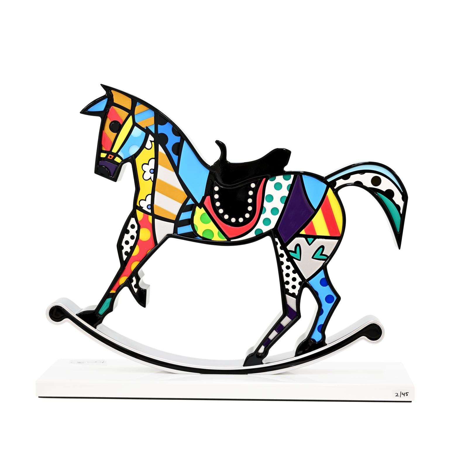 Rocking Horse (White Base) - Limited Edition Sculpture