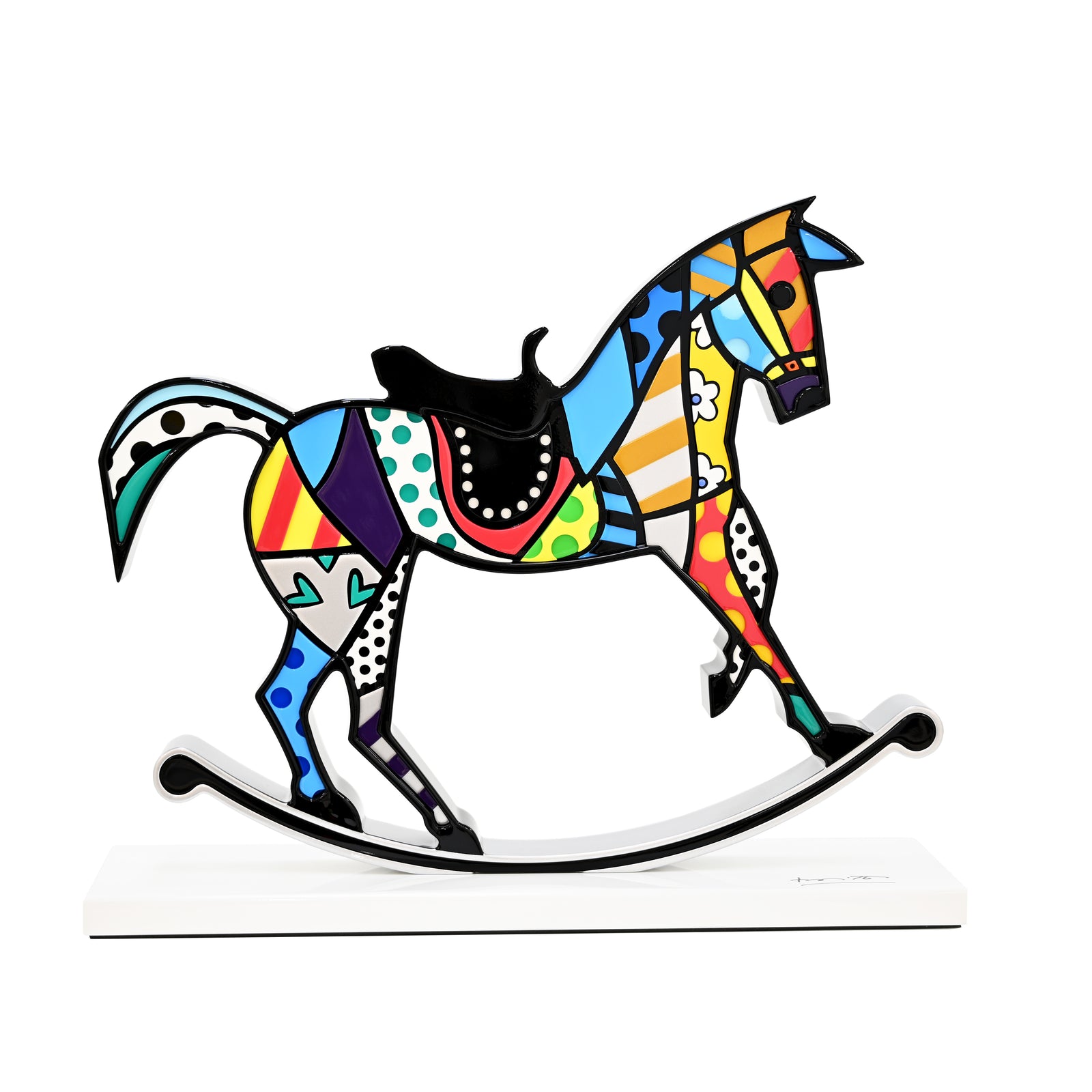 Rocking Horse (White Base) - Limited Edition Sculpture