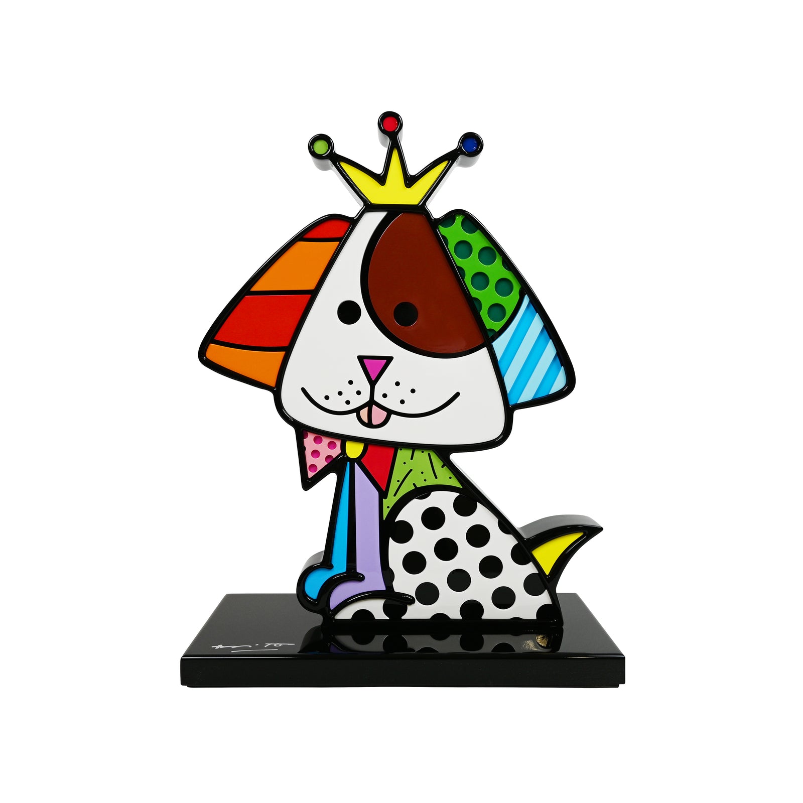 Romero Britto best friend black base limited colorful pop art design