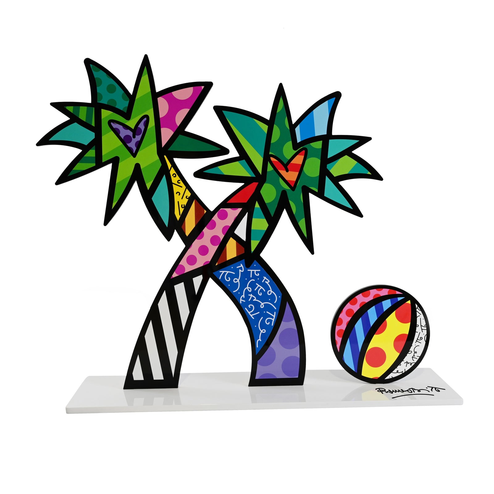 Miami Beach (White Base) - Limited Edition Sculpture