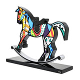 ROCKING HORSE - Black Base - Wood Sculpture
