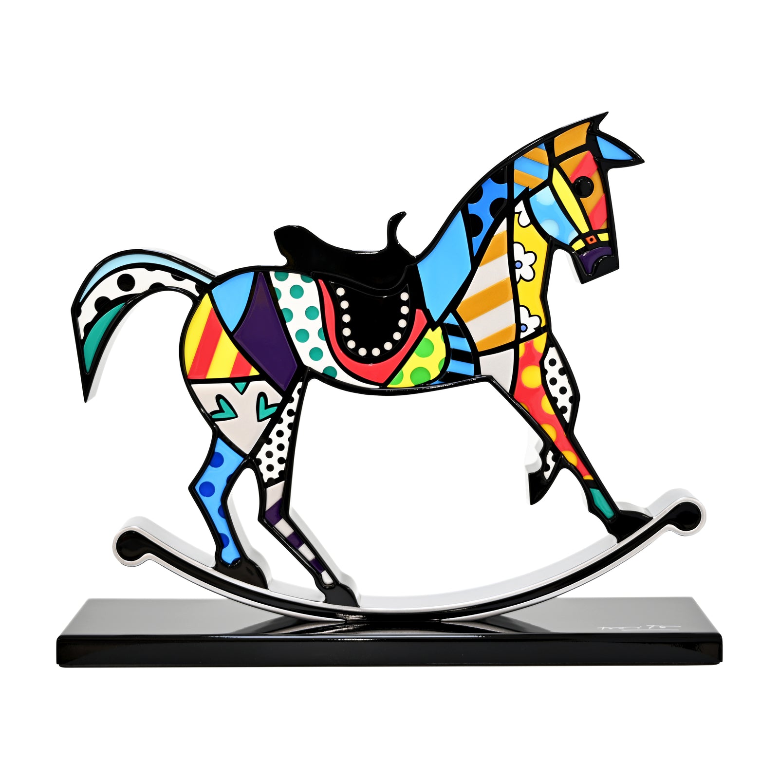 Rocking Horse (Black Base) - Limited Edition Sculpture