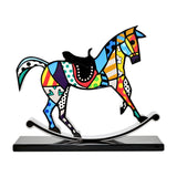ROCKING HORSE - Black Base - Wood Sculpture