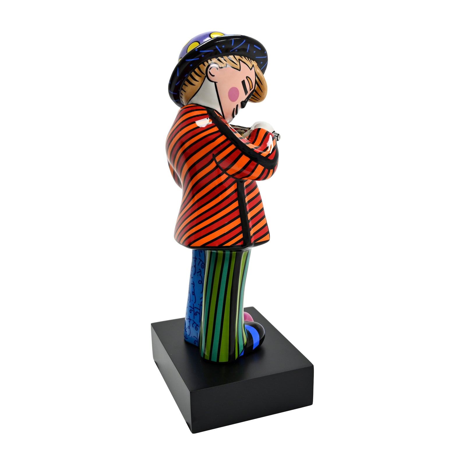 modern pop art fiddler fine porcelain vibrant home decor