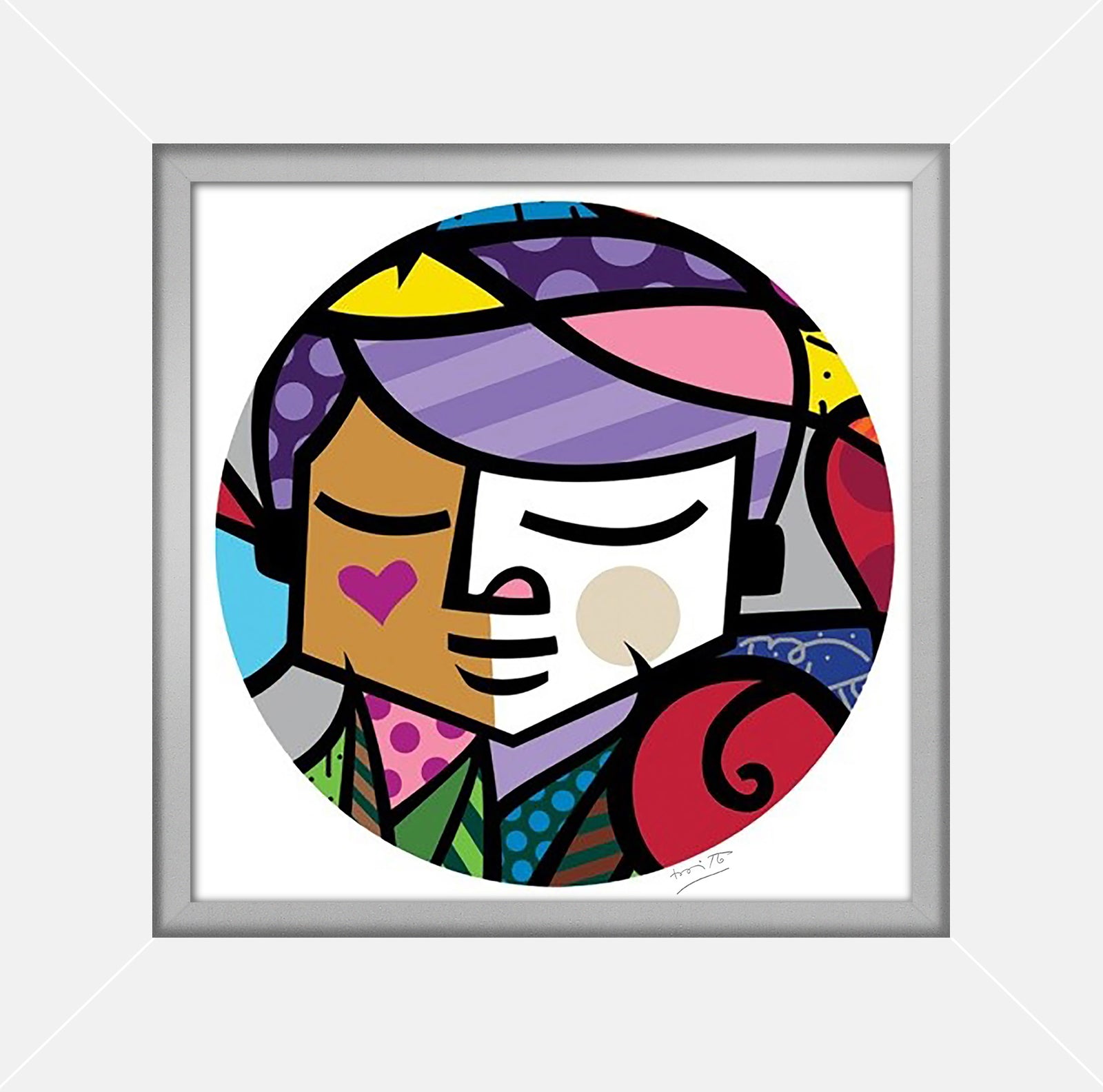 eros serigraph artistic colorful design collectible