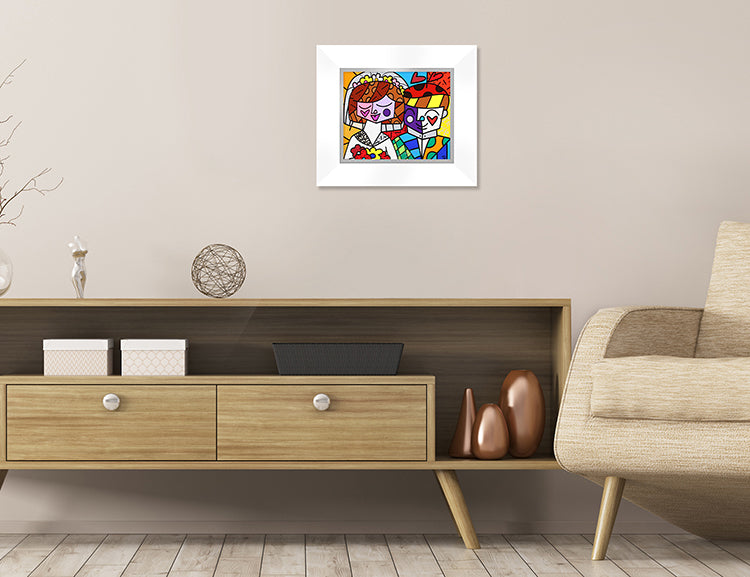 modern pop art love wedding limited edition serigraph vibrant home decor