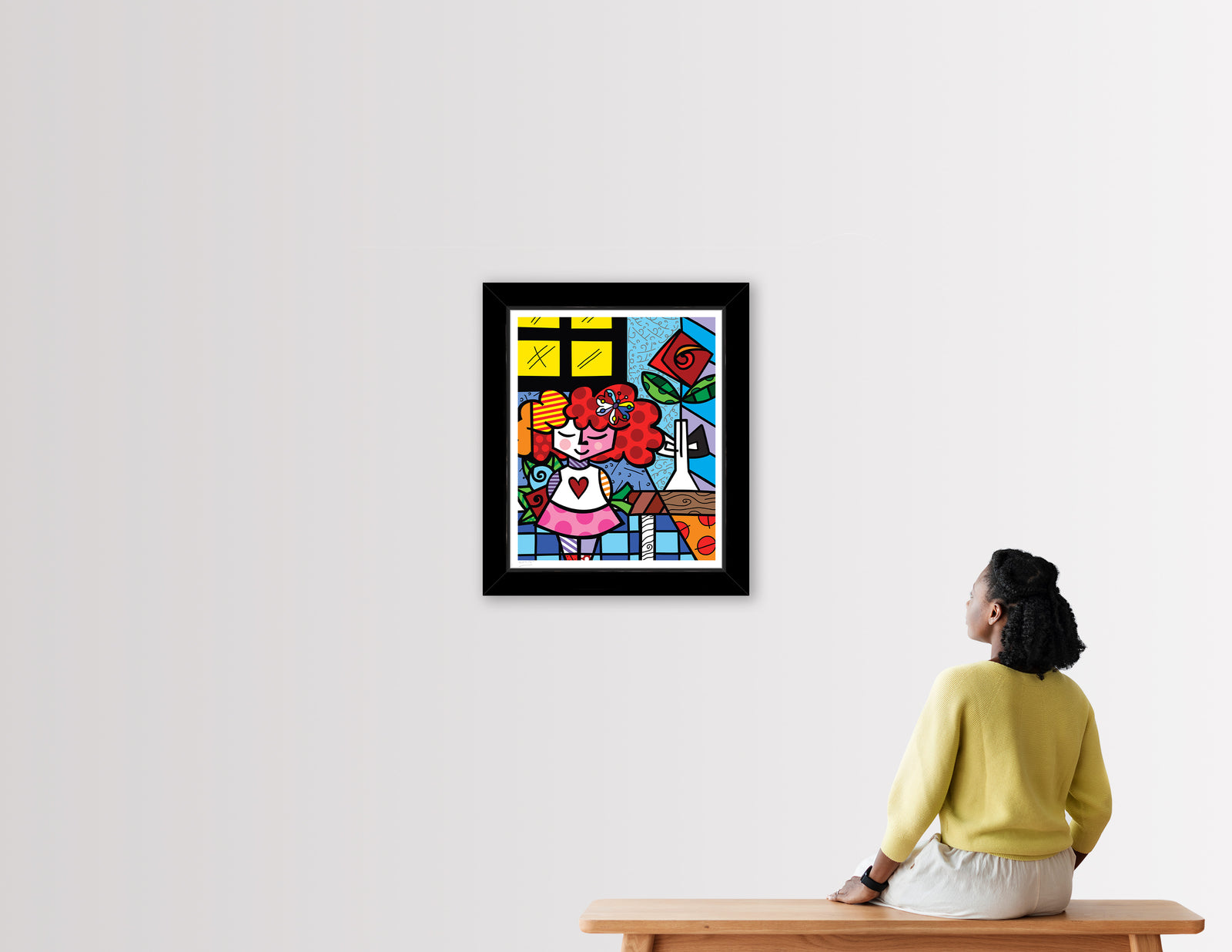 modern pop art the good girl serigraph vibrant home decor