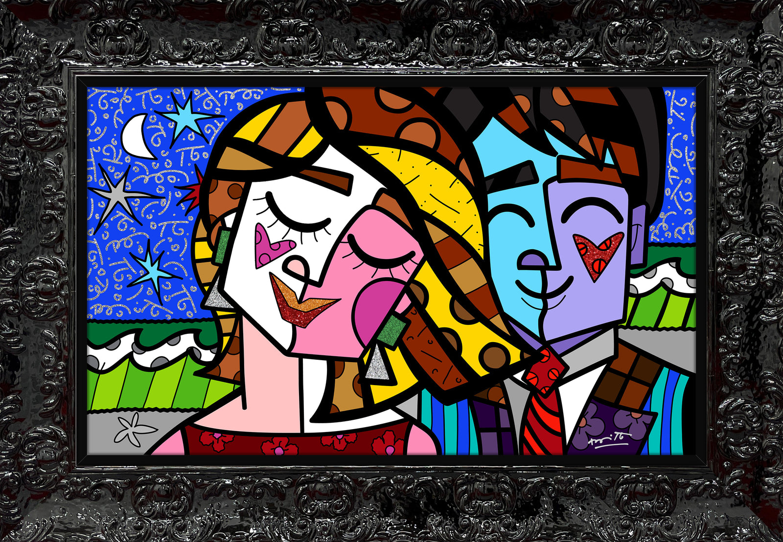 modern pop art romancismo serigraph vibrant home decor