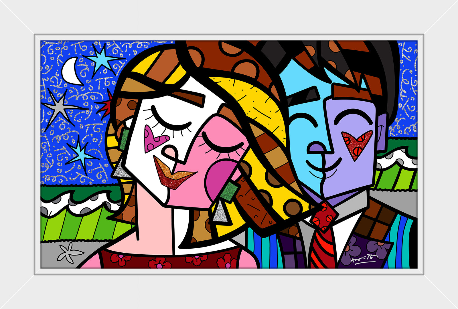 modern pop art romancismo serigraph vibrant home decor