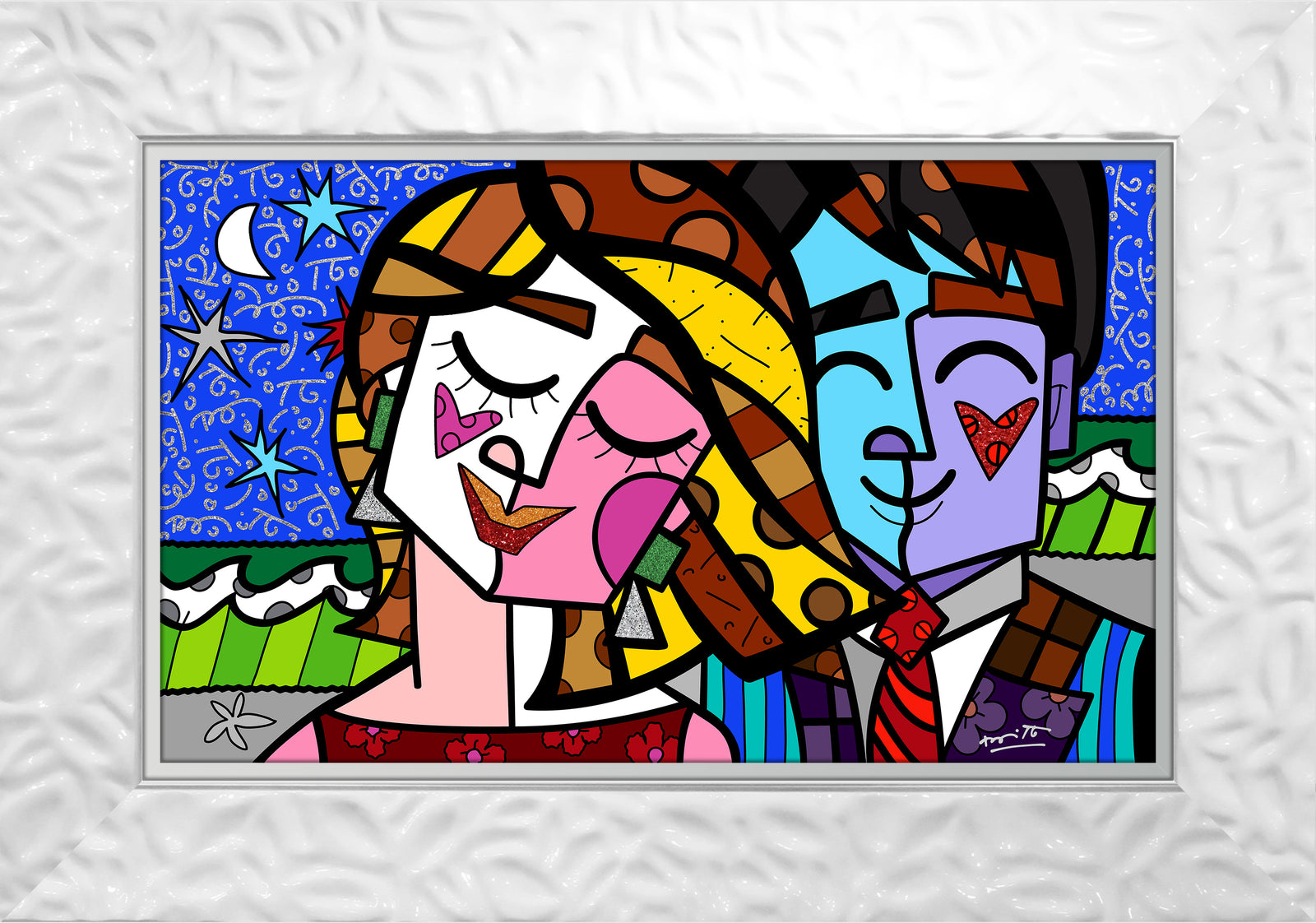 modern pop art romancismo serigraph vibrant home decor