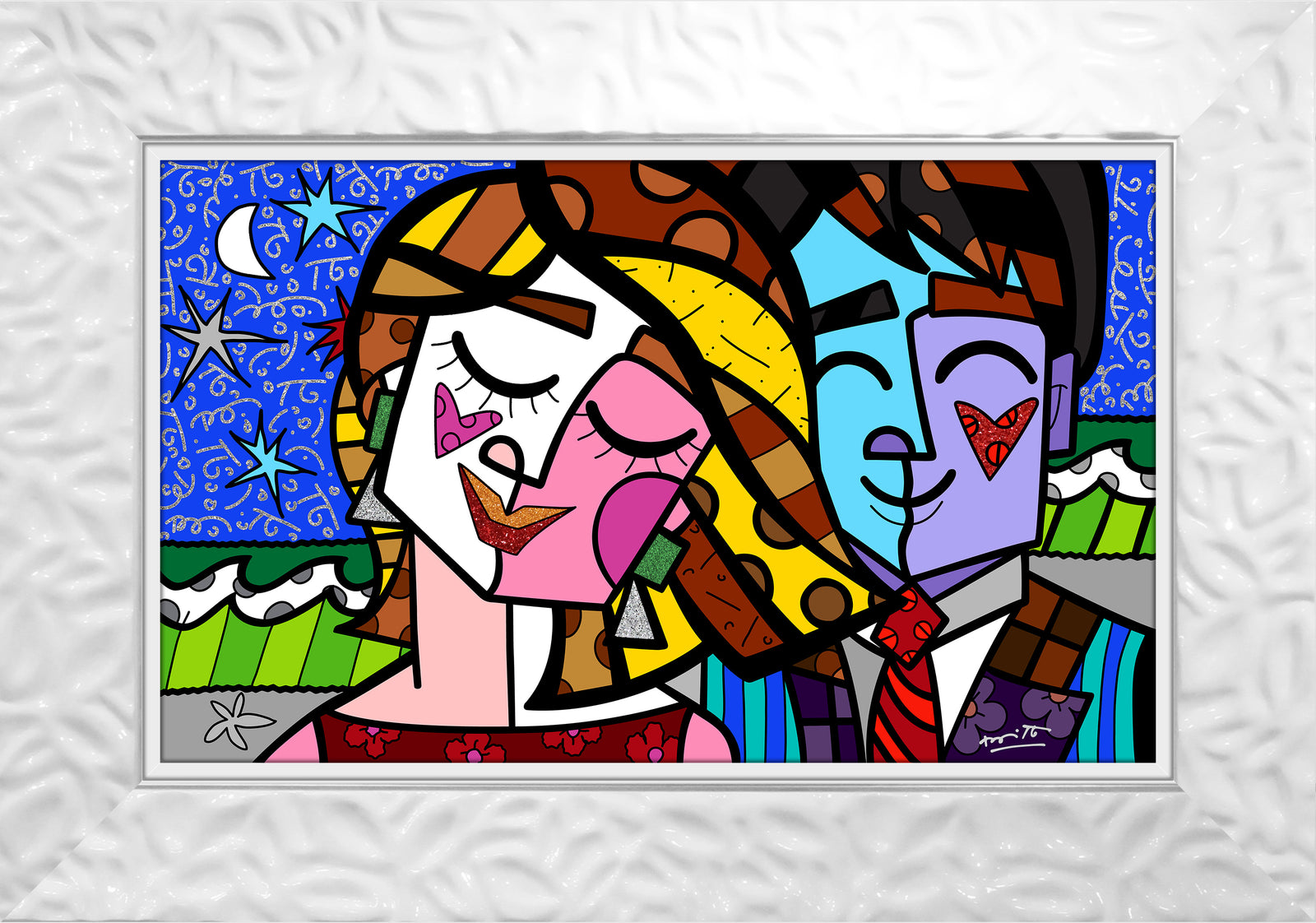 romancismo serigraph artistic colorful design collectible