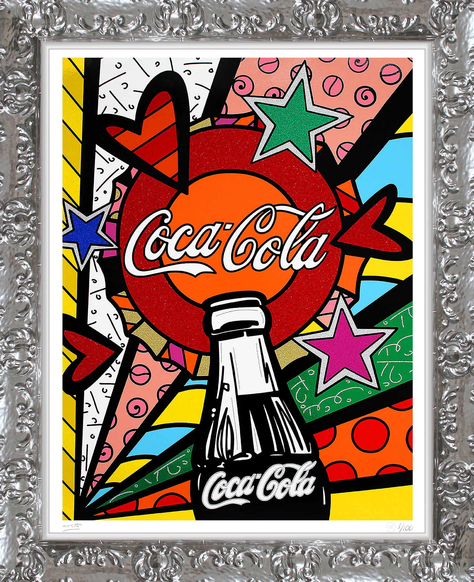 cocacola sunshine serigraph colorful decorative collectible gift idea